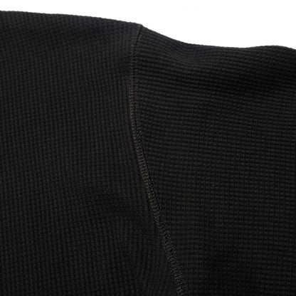 108WAREHOUSE - Waffle Knit Long Sleeve - Black