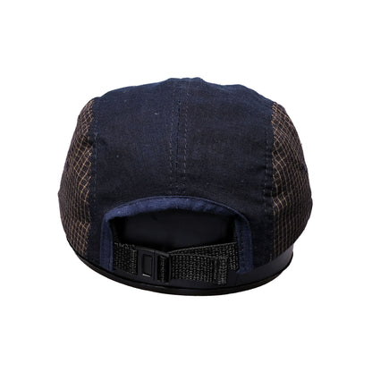 108WAREHOUSE x Troy O'Shea - Shoebill Cap (Regular Visor) - 2 Tone Indigo / Plaid