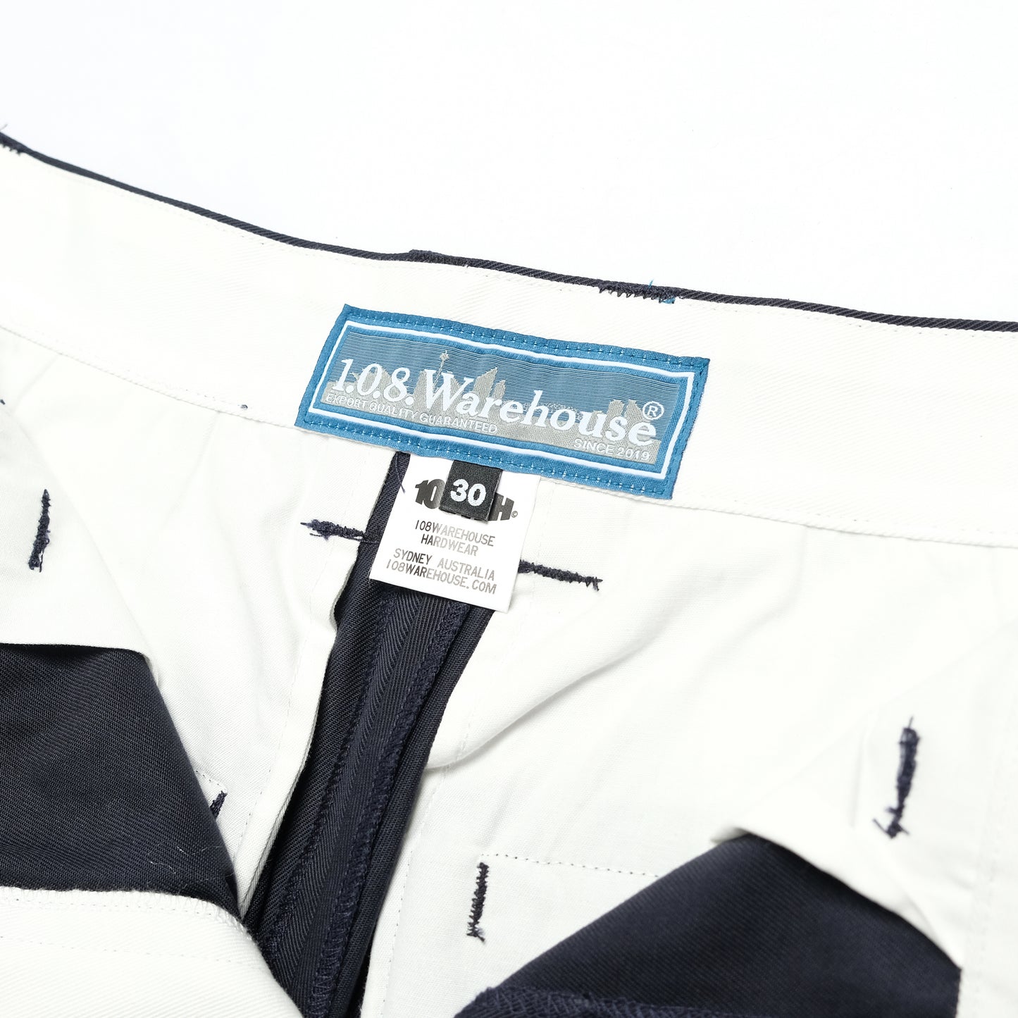 108WAREHOUSE - Relaxed Twill Trouser - Navy