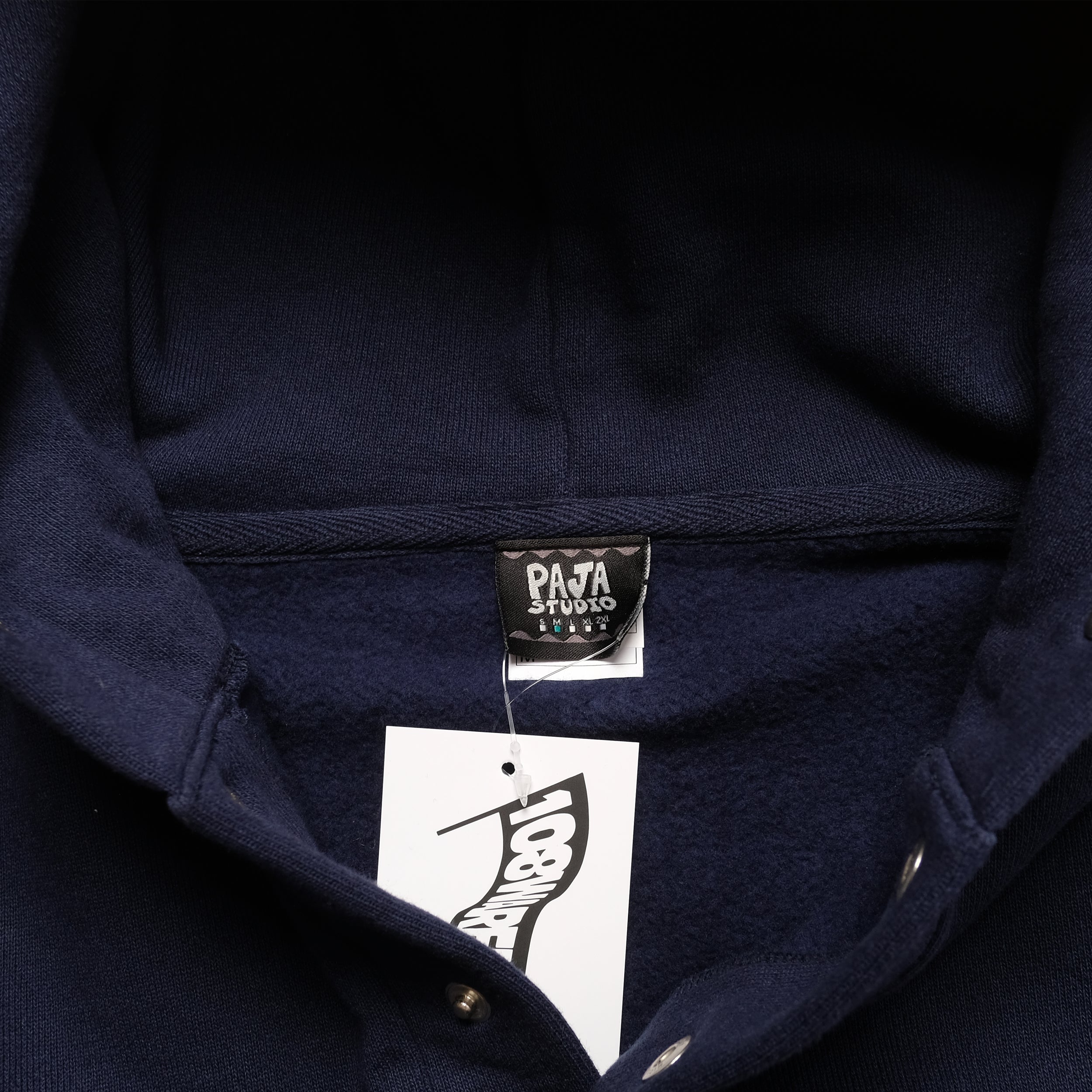 Paja Studio x Basement Gear Snap Hoodie - Navy – 108WAREHOUSE
