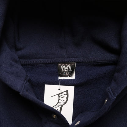 Paja Studio x Basement Gear Snap Hoodie - Navy