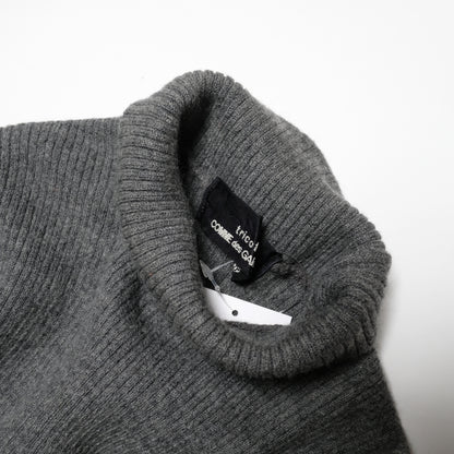 CDG Tricot Grey Mockneck Sweater - AD1994