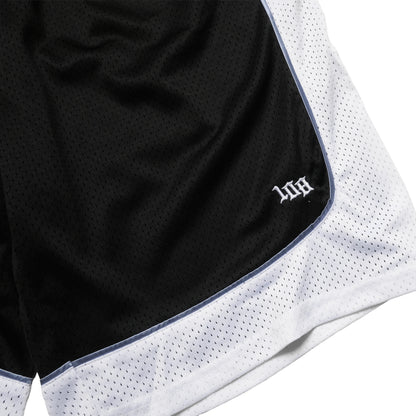 108WAREHOUSE - Two Panel Mesh Shorts - Black / White