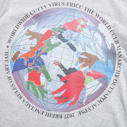 coogidowntothesex - World Wide Cutty Virus T-Shirt - Ash Grey