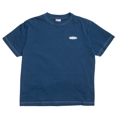 108WAREHOUSE - Contrast Stitch T-Shirt (Deep Sea Blue)