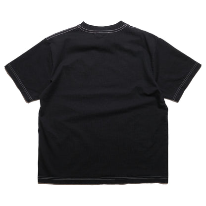 108WAREHOUSE - Contrast Stitch Teknology T-Shirt - Charcoal
