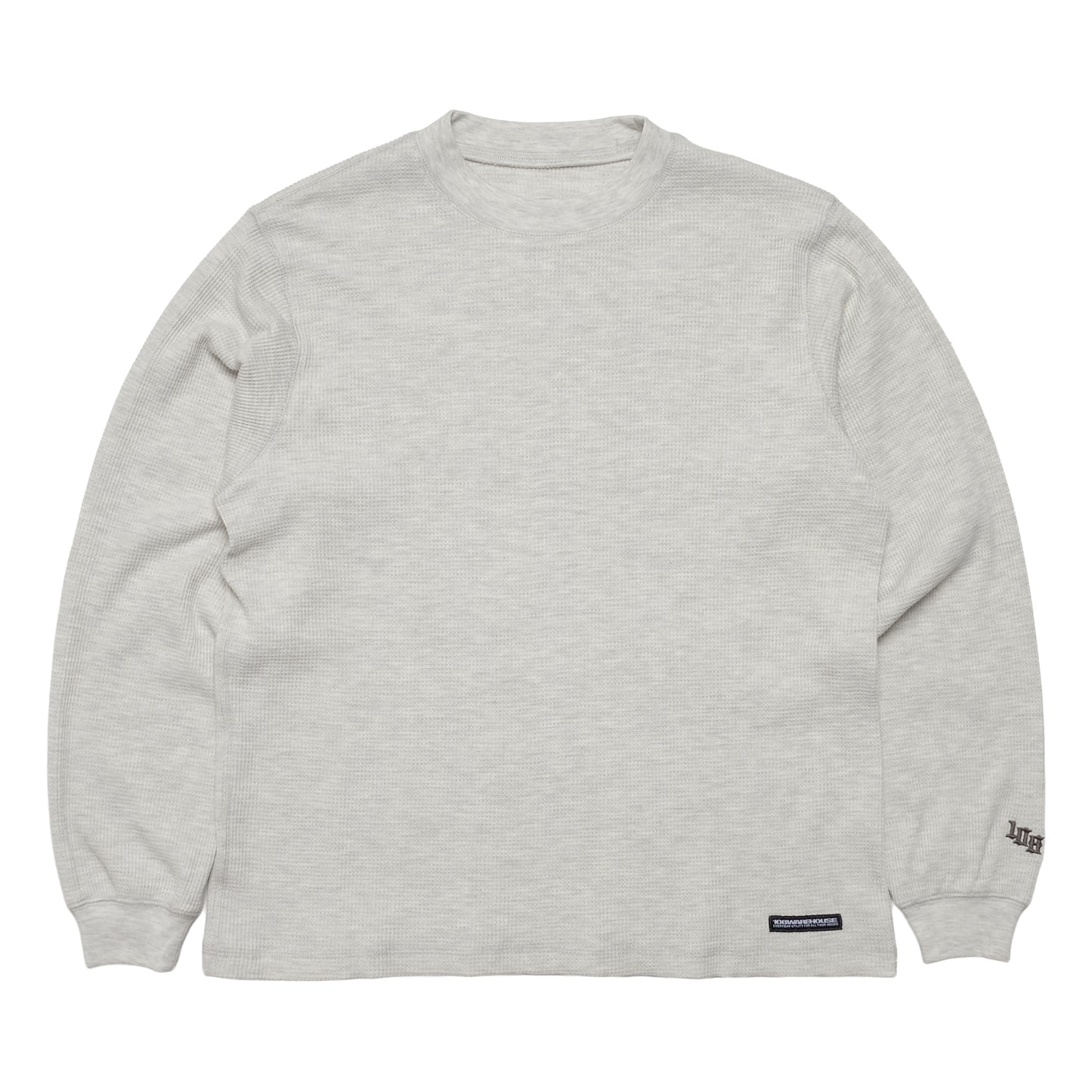 108WAREHOUSE - Waffle Knit Long Sleeve - Ash Grey