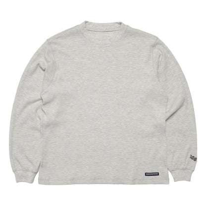 108WAREHOUSE - Waffle Knit Long Sleeve - Ash Grey