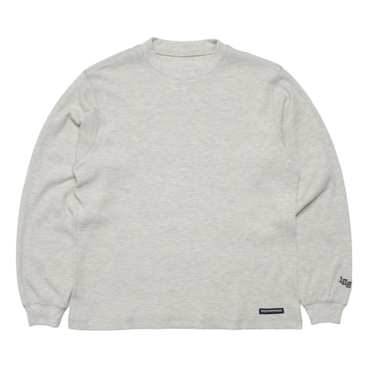 108WAREHOUSE - Waffle Knit Long Sleeve - Ash Grey