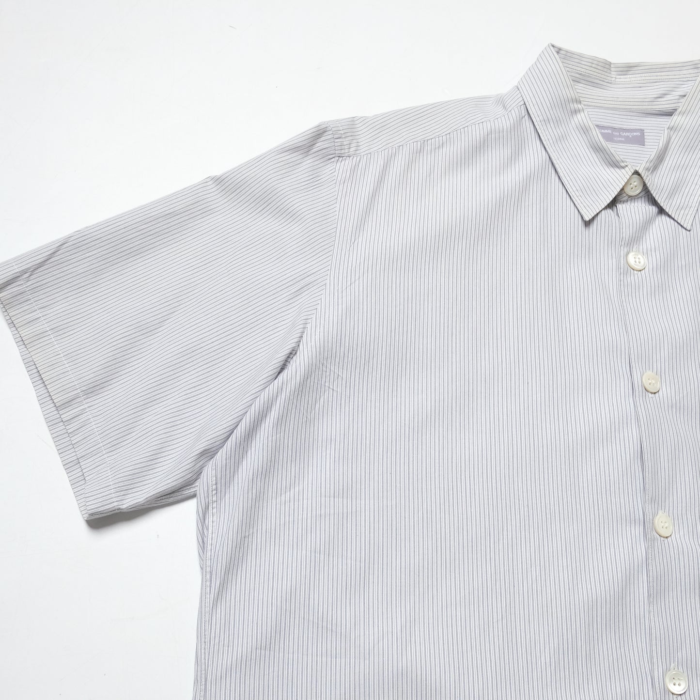 CDG HOMME Striped Short Sleeve Shirt - 00s