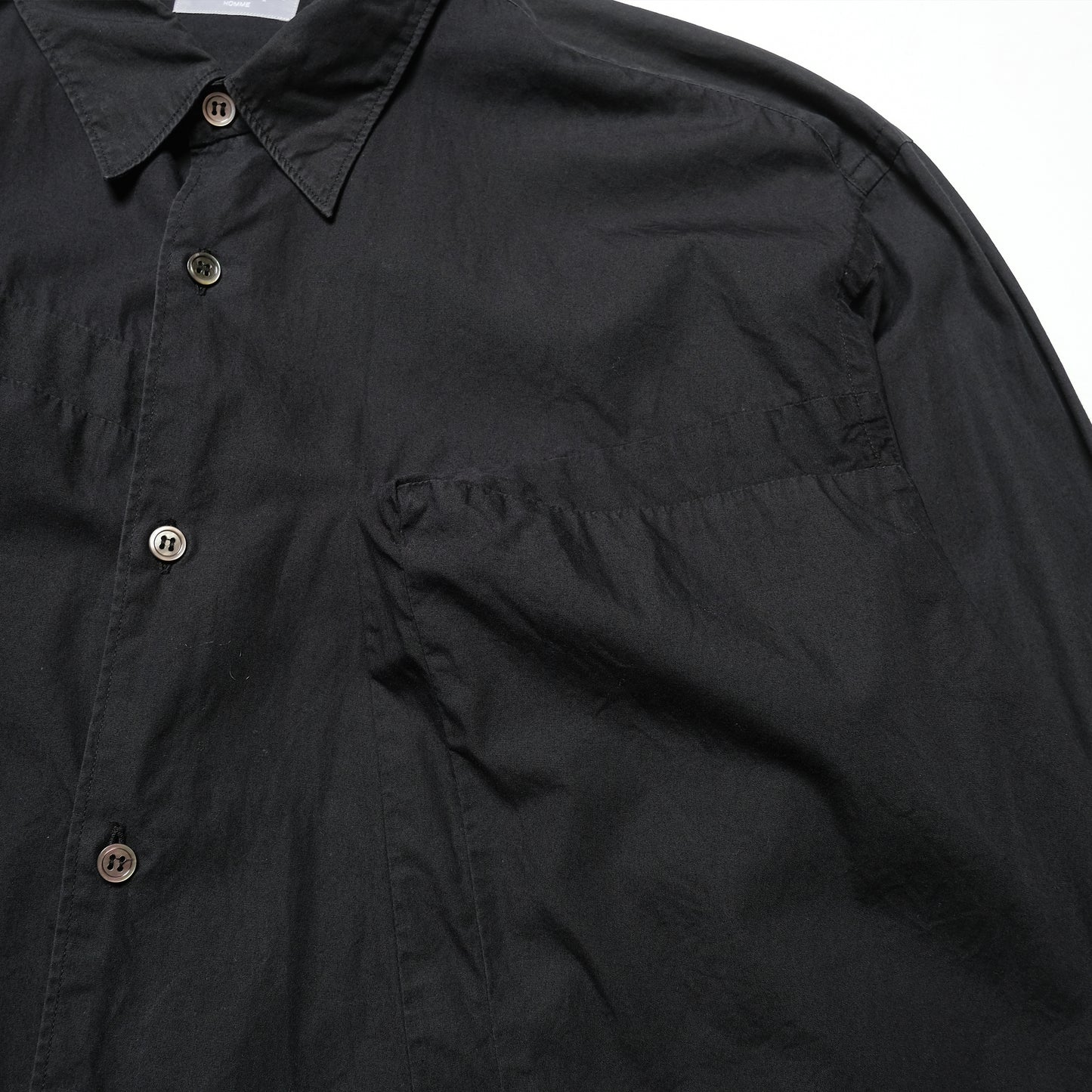 CDG Homme Black Panelled Shirt - 90s