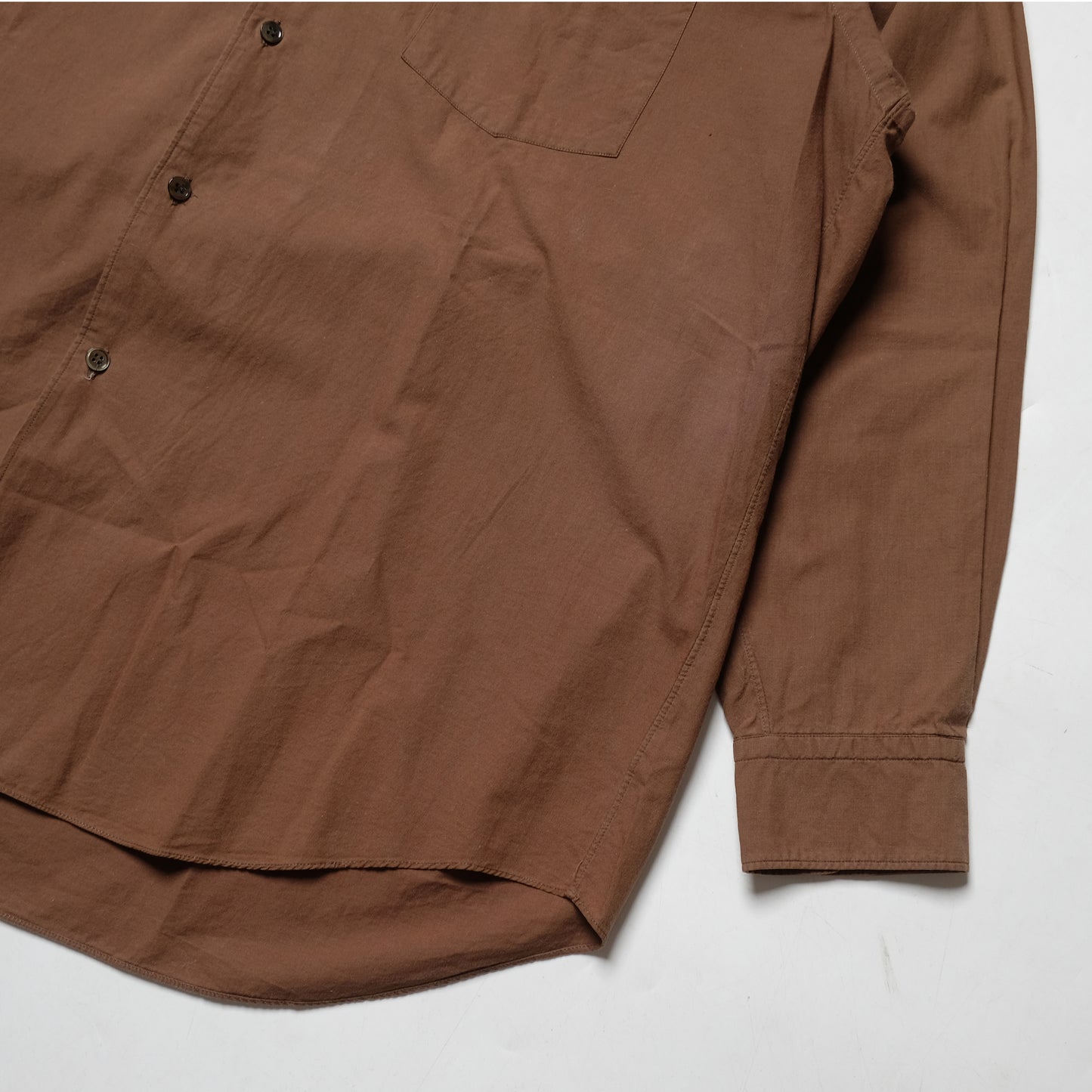 CDG Homme Brown Contrast Collar Shirt - 90s