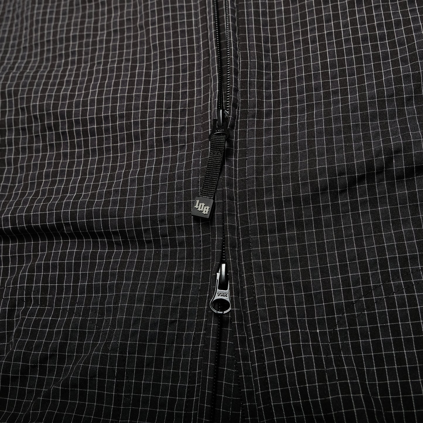 108WAREHOUSE - Zip Plaid Jacket - Black/Blue Checkered