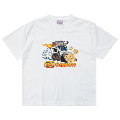 108WAREHOUSE x Hamers Wholesale Bobcat T-Shirt - White