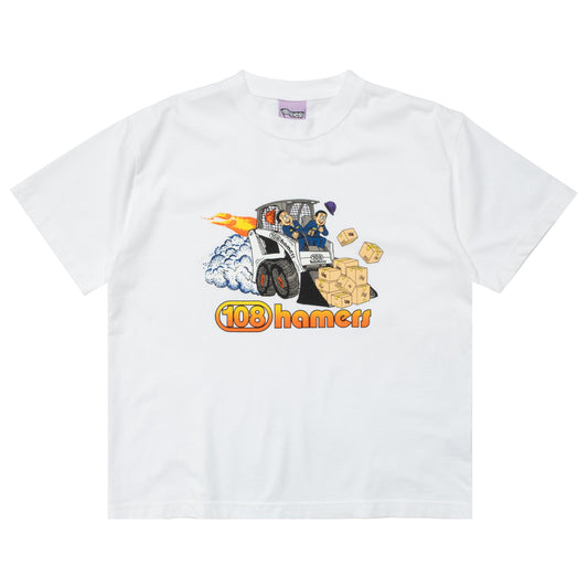 108WAREHOUSE x Hamers Wholesale Bobcat T-Shirt - White
