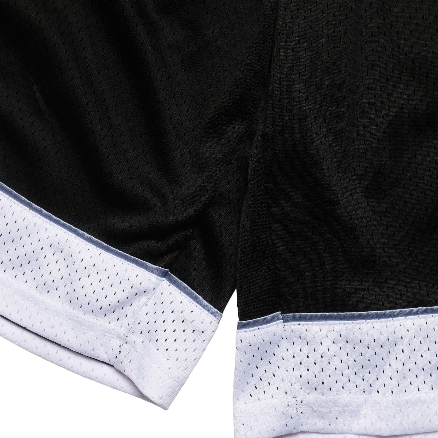 108WAREHOUSE - Two Panel Mesh Shorts - Black / White