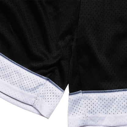108WAREHOUSE - Two Panel Mesh Shorts - Black / White