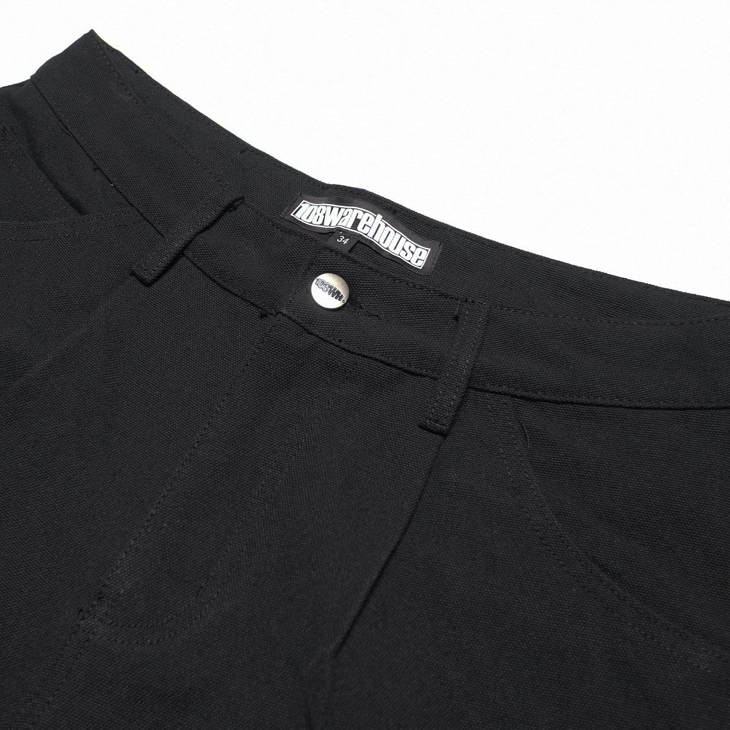 108WAREHOUSE - Canvas Work Shorts (Black)