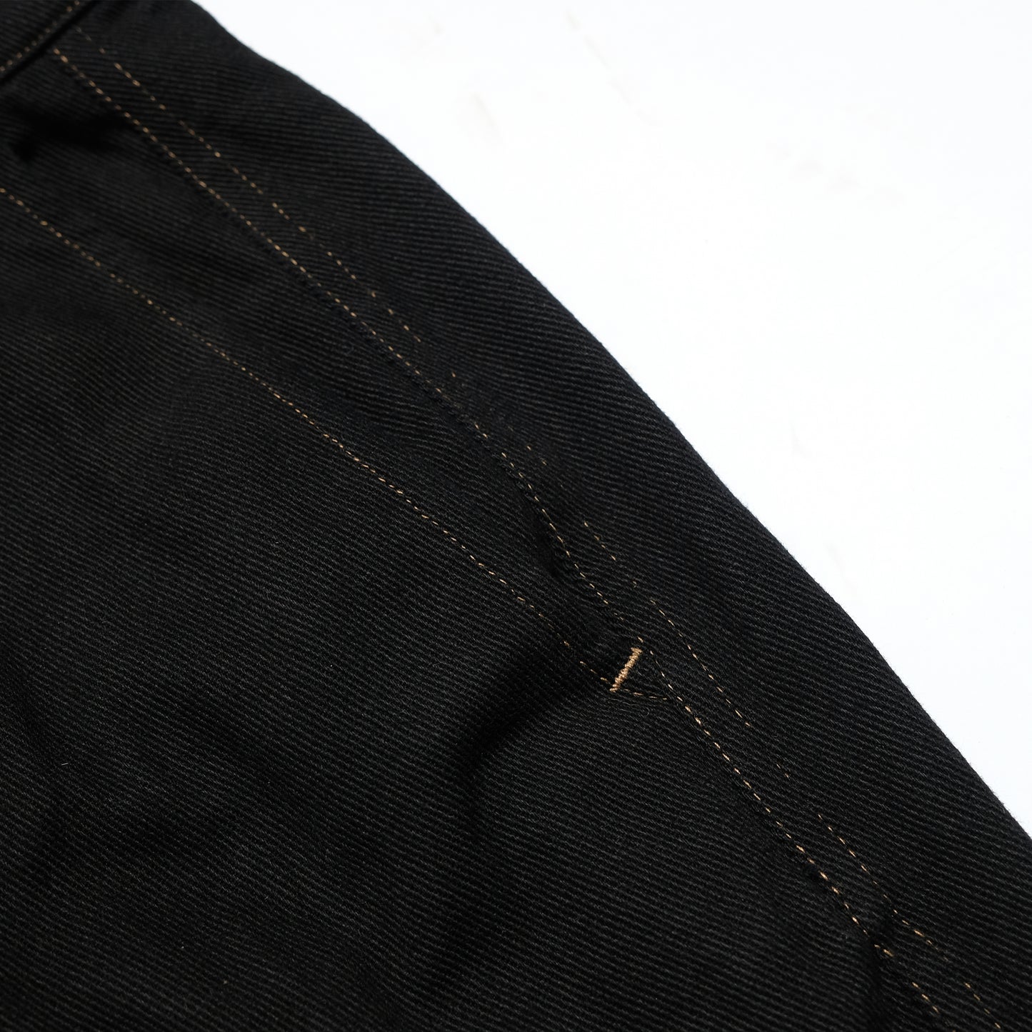 108WAREHOUSE - Big Twill Shorts - Black Over-dyed