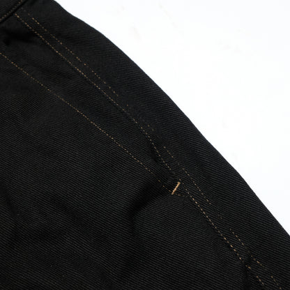 108WAREHOUSE - Big Twill Shorts - Black Over-dyed
