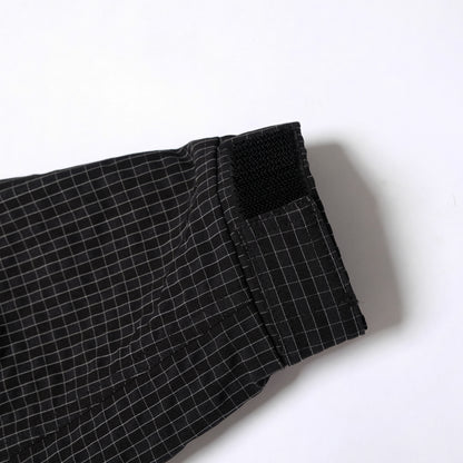 108WAREHOUSE - Zip Plaid Jacket - Black/Blue Checkered