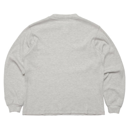 108WAREHOUSE - Waffle Knit Long Sleeve - Ash Grey