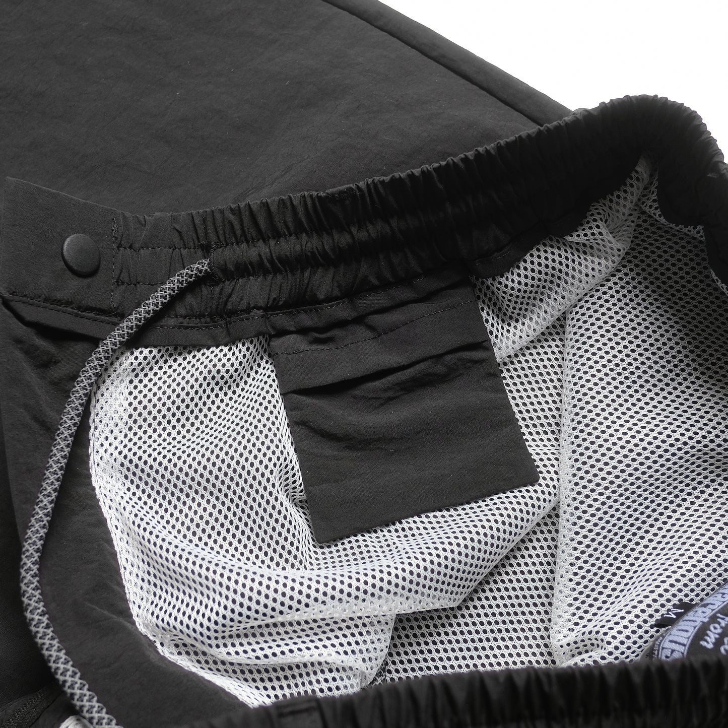 108WAREHOUSE - Crinkled Nylon Utility Shorts - Black