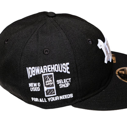 New Era x 108WAREHOUSE - 9FIFTY® Retro Crown Strapback Cap - Black