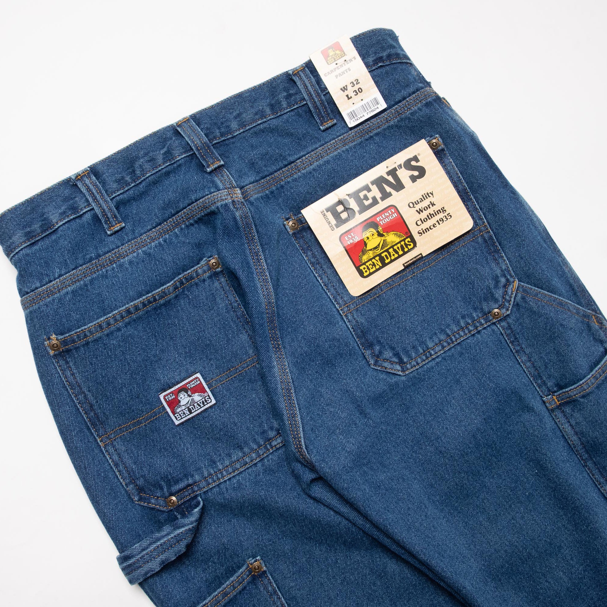 Ben Davis - Carpenter Pants - Washed Indigo Denim – 108WAREHOUSE