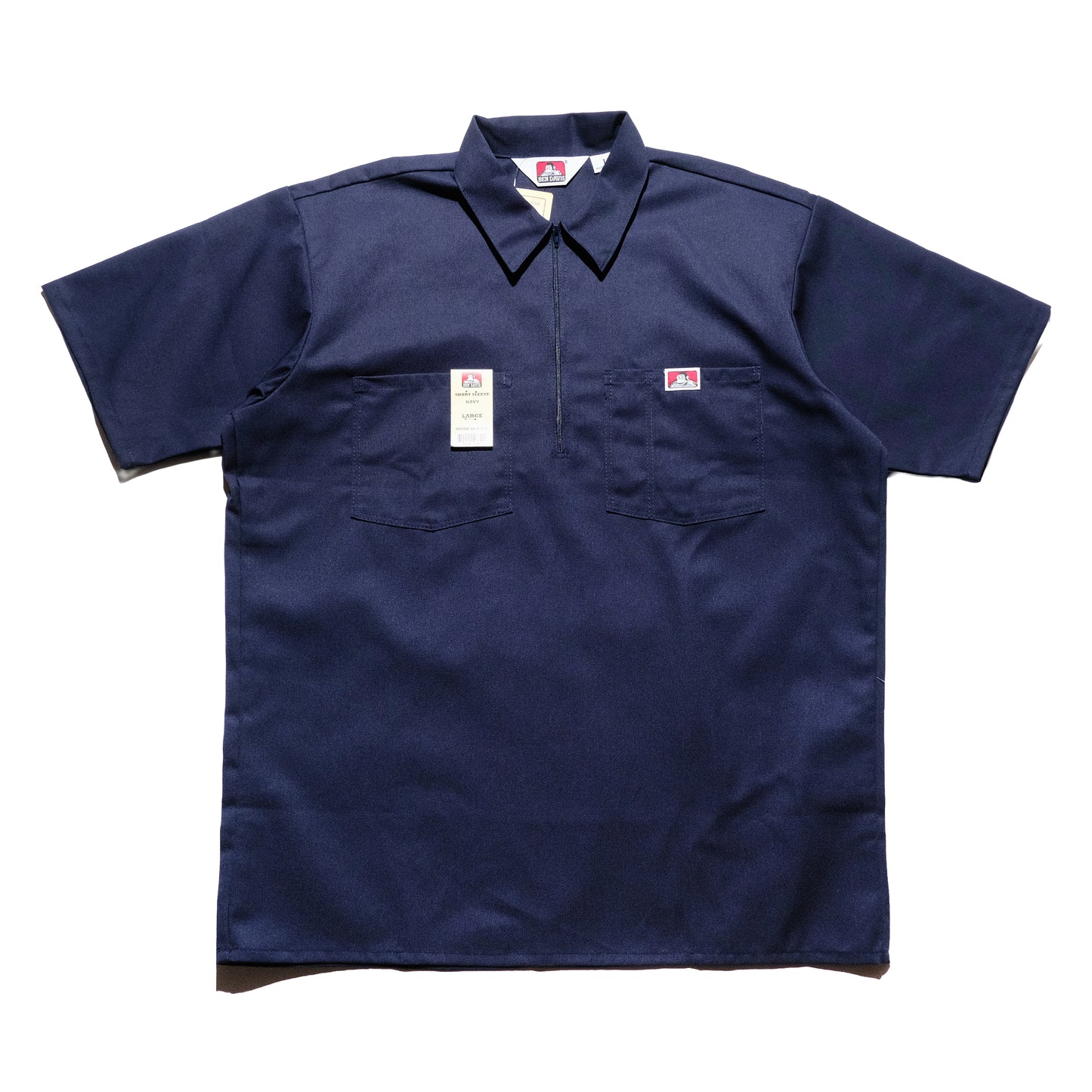 Ben Davis - Short Sleeve Half Zip Solid (Navy)