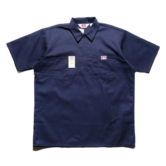 Ben Davis - Short Sleeve Half Zip Solid (Navy)