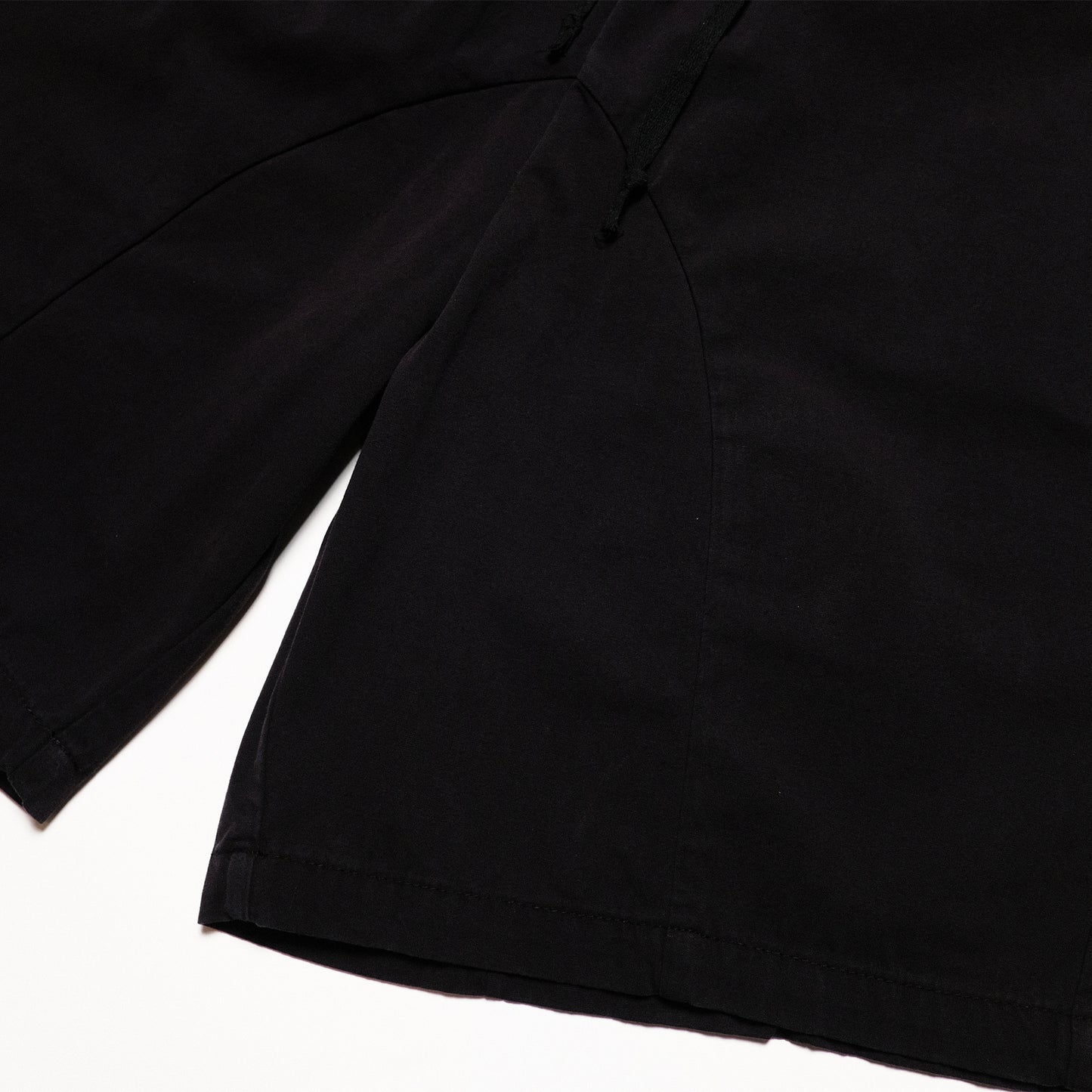 Pseushi - Elasticated Cotton Shorts - Black