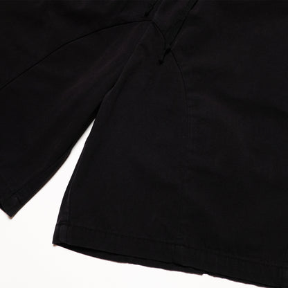 Pseushi - Elasticated Cotton Shorts - Black