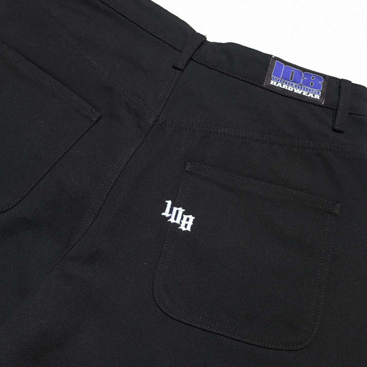 108WAREHOUSE - Canvas Work Shorts (Black)