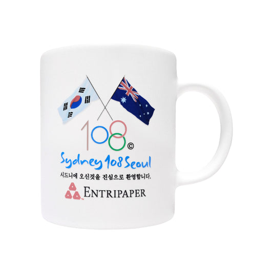 108WAREHOUSE x Entripaper - Sydney108Seoul Mug - White