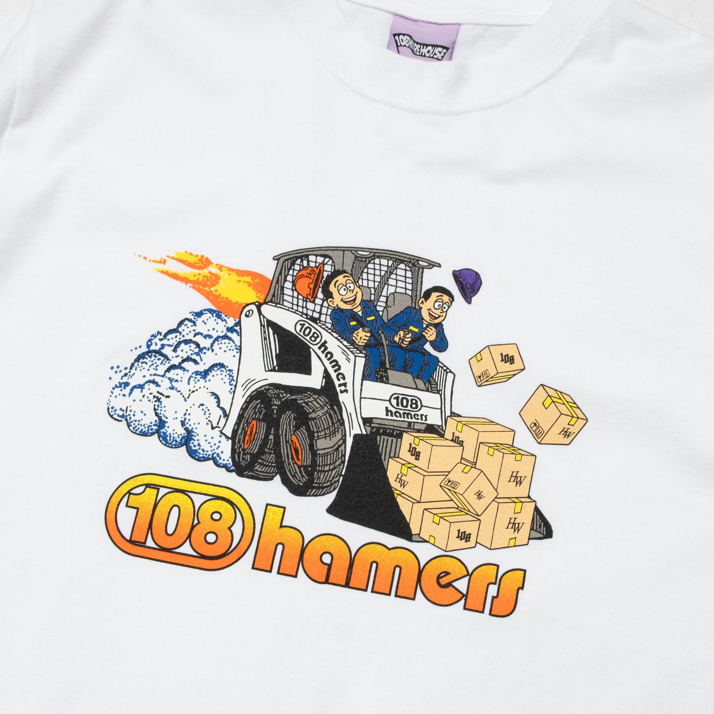108WAREHOUSE x Hamers Wholesale Bobcat T-Shirt - White