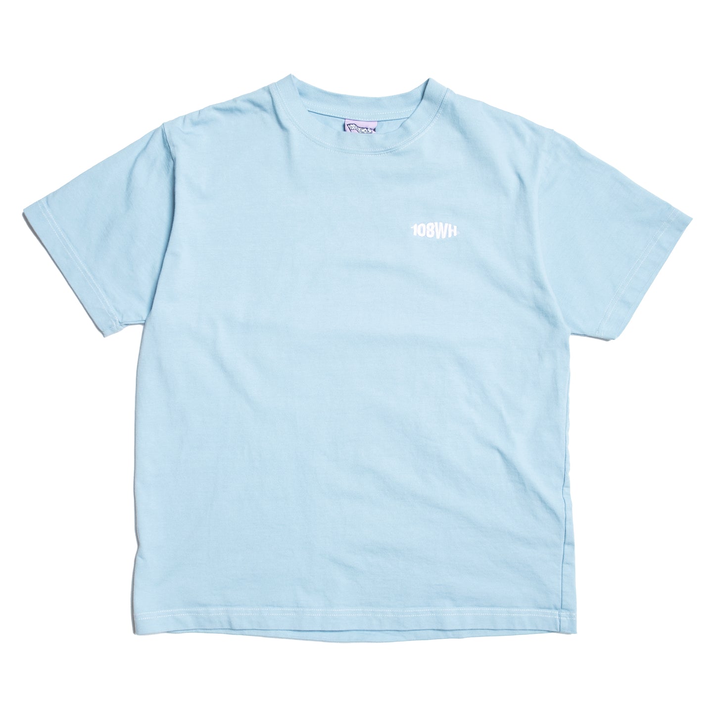 108WAREHOUSE - Contrast Stitch T-Shirt (Sky Blue)