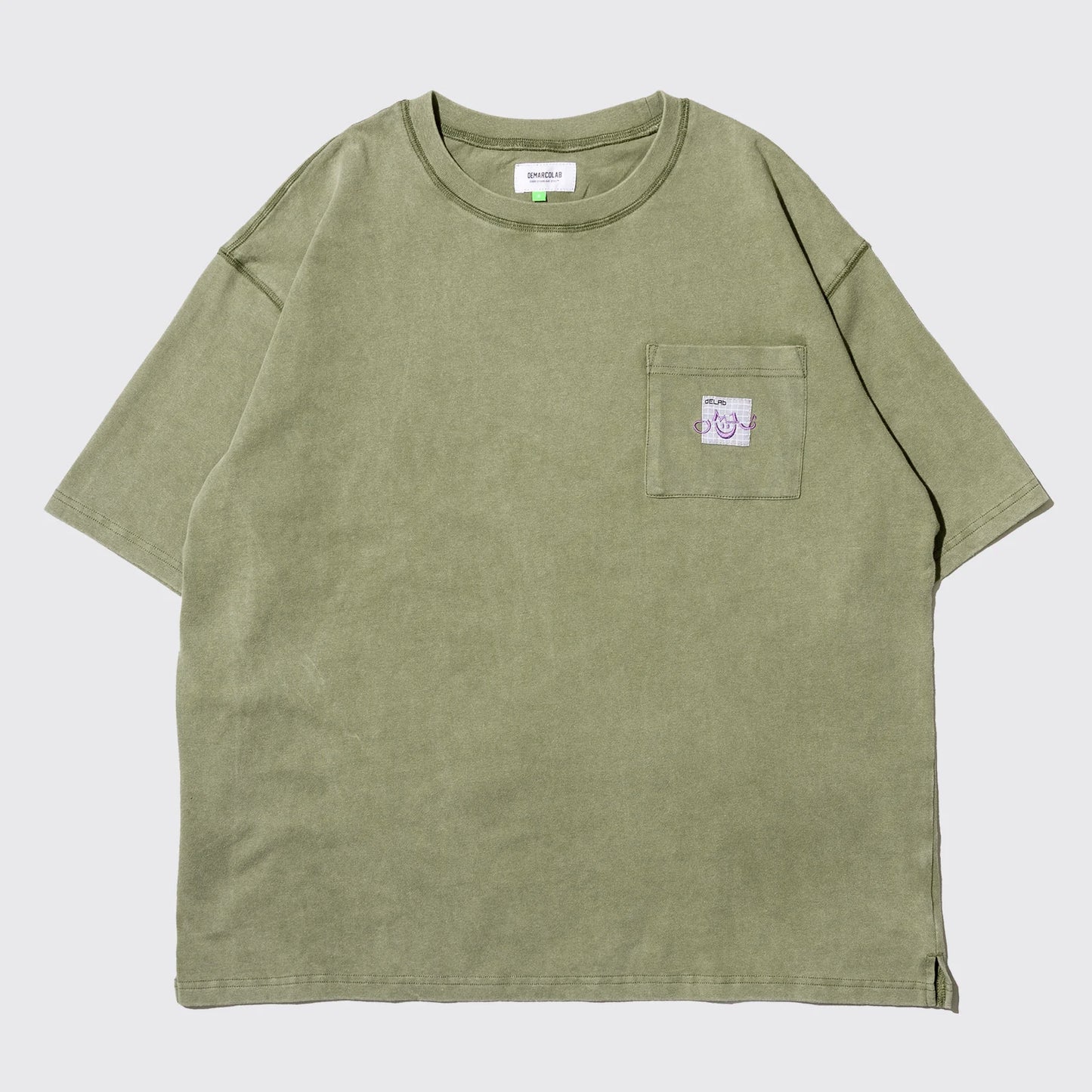 DeMarcoLab - AsCiid Wash Heavy PK Tee - Olive