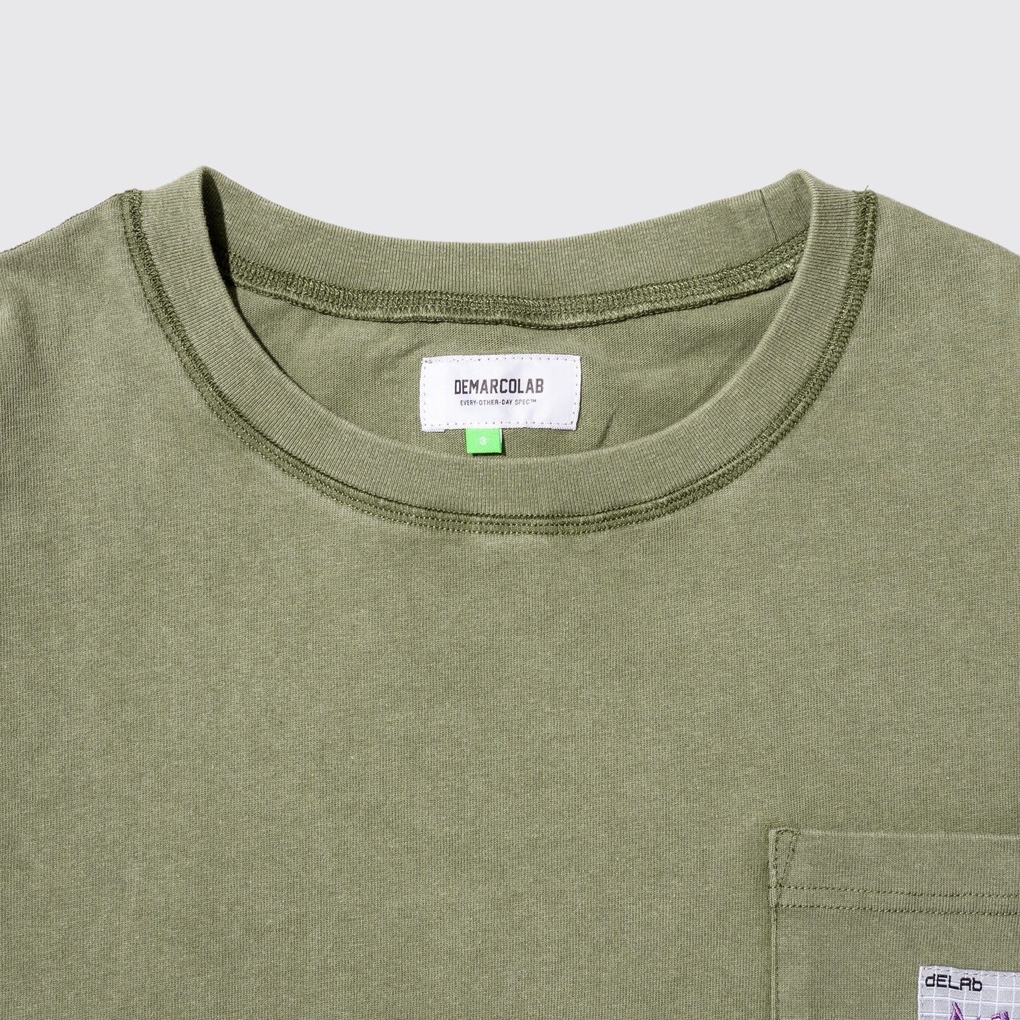 DeMarcoLab - AsCiid Wash Heavy PK Tee - Olive