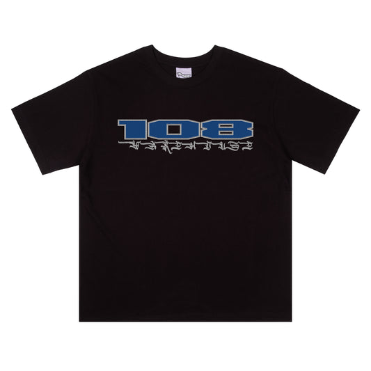 108WAREHOUSE - Border T-Shirt - Black