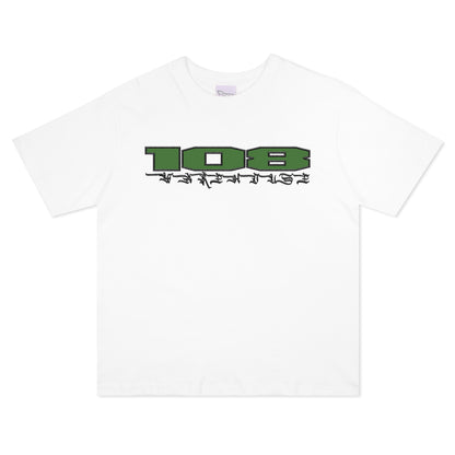 108WAREHOUSE - Border T-Shirt - White