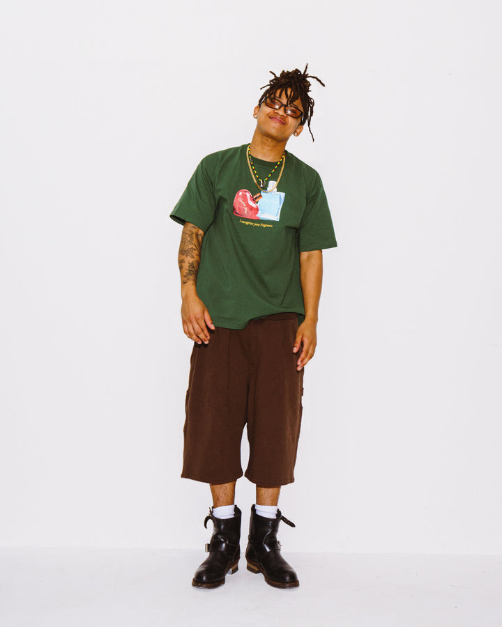 Chocolate Jesus - Baggy Sweat Shorts - Brown