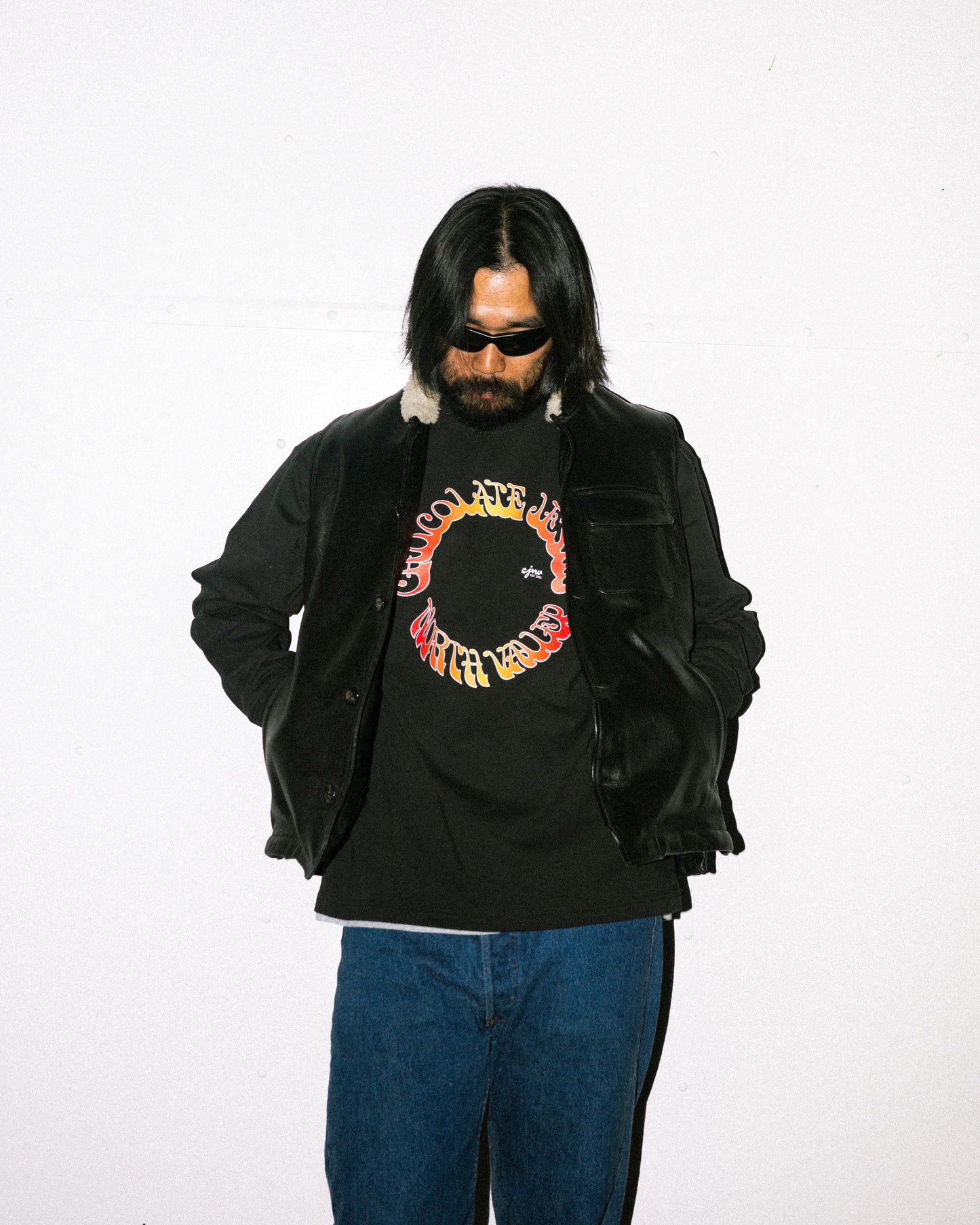 Chocolate Jesus - Circles LS - Black