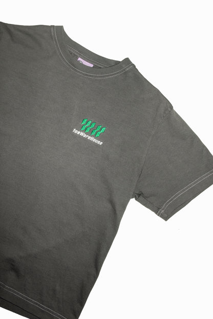 108WAREHOUSE - Contrast Stitch T-Shirt - Ash Grey