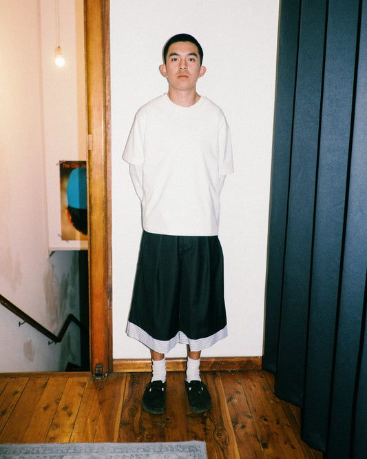 Melsign - Cropped Wide Trousers - Black