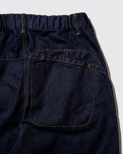 DeMarcoLab - Moto Denim Shorts - Indigo