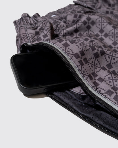 Demarcolab x Mizuno - Training Pants - Brown Pattern