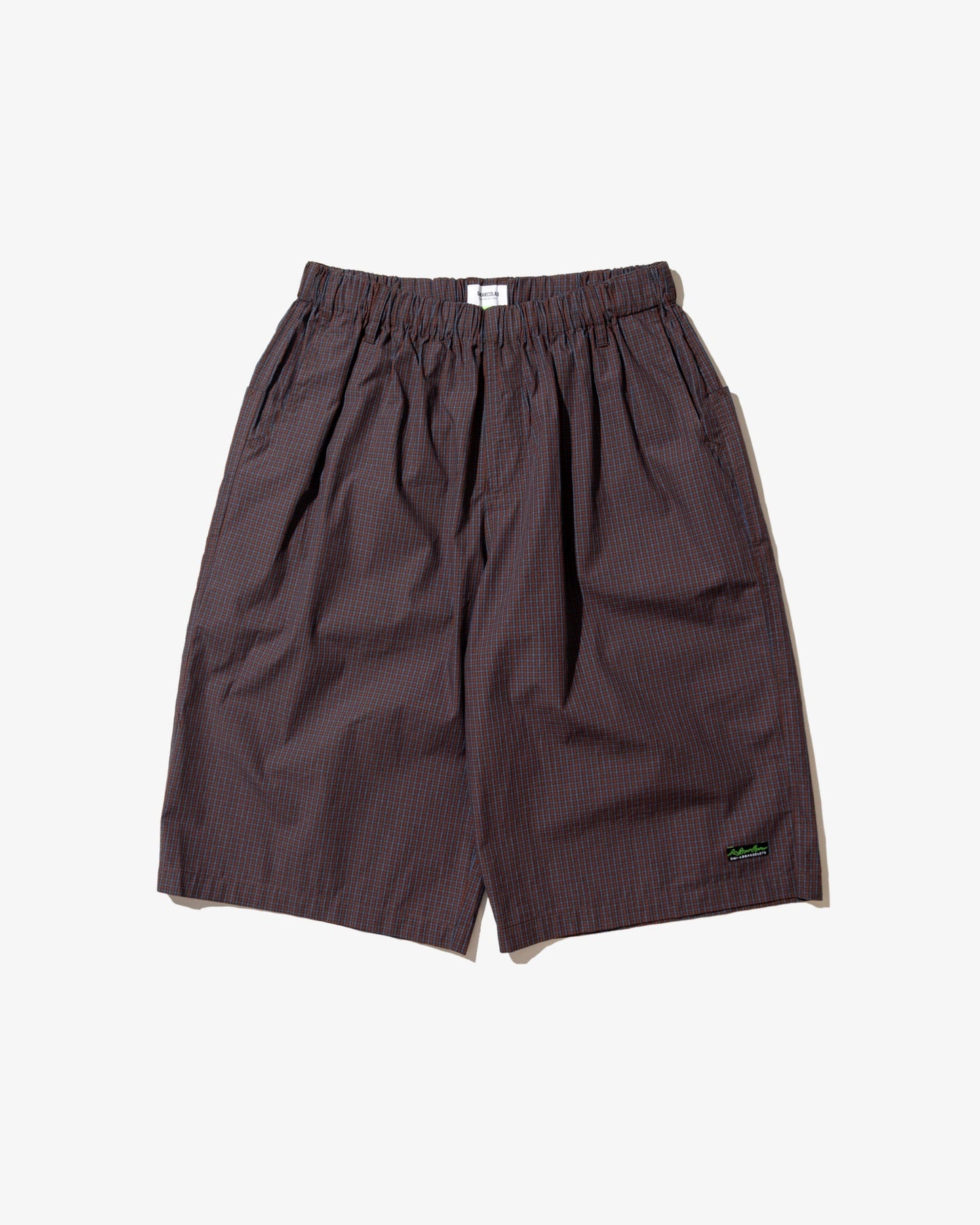 DeMarcoLab - Plaid Jumbo Shorts - Crimson