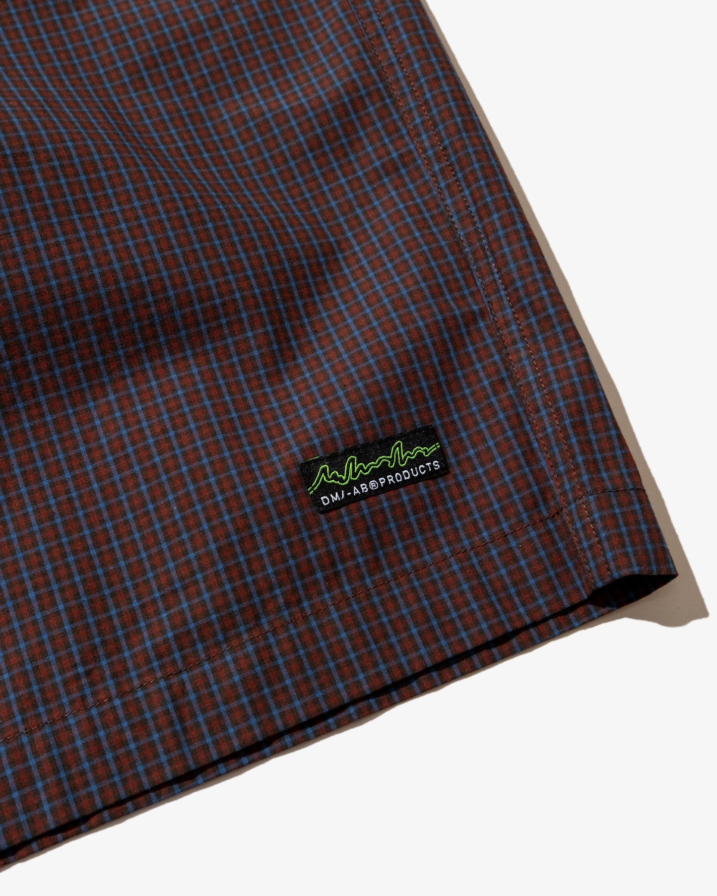 DeMarcoLab - Plaid Jumbo Shorts - Crimson