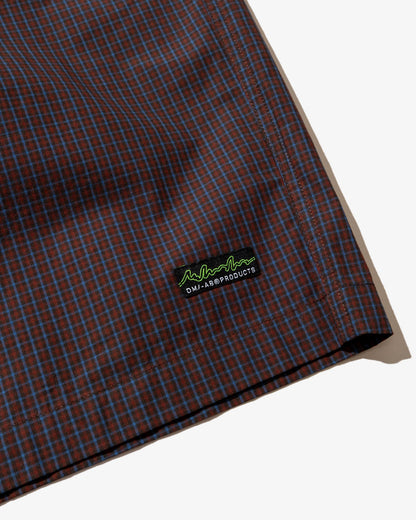 DeMarcoLab - Plaid Jumbo Shorts - Crimson